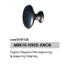 Τυφλό πόμολο Μονόφυλλης & Δίφυλης πόρτας